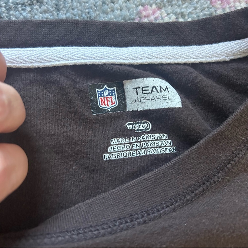 Cleveland Browns NFL Team Apparel Brown Long Sleeve Shirt 2XL - Picture 3 of 3
